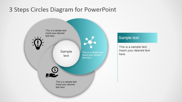 Highlight Second Step Circular Diagram for PowerPoint