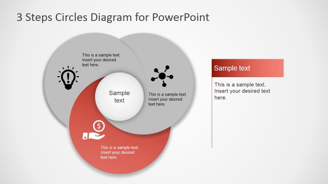 PowerPoint Diagram Third Step Overlapping Circles