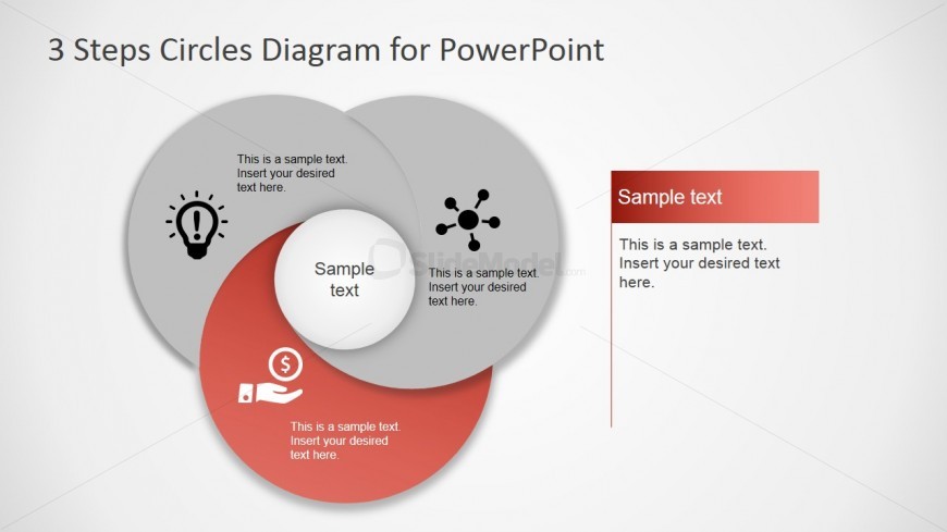 PowerPoint Circular Diagram Featuring Third Step