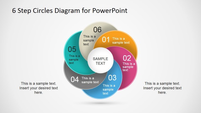 6 Step Circles Diagram for PowerPoint