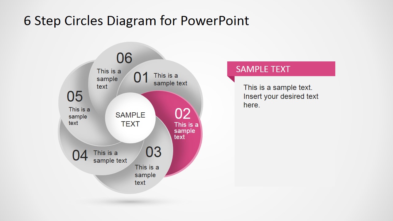 6 Step Circles Diagram for PowerPoint - SlideModel