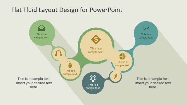 Flat Fluid Layout Design for PowerPoint