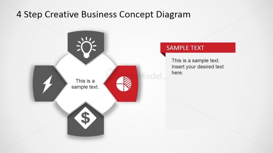 Creative Business Diagram - Pie Chart Icon