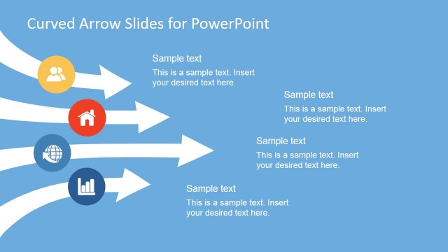 Curved Arrows PowerPoint Template