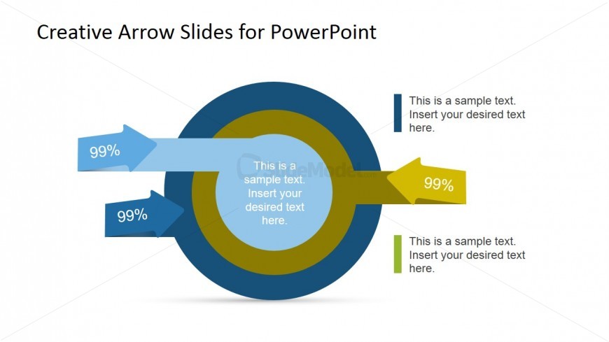 Multi Layered Diagram with Arrows for PowerPoint