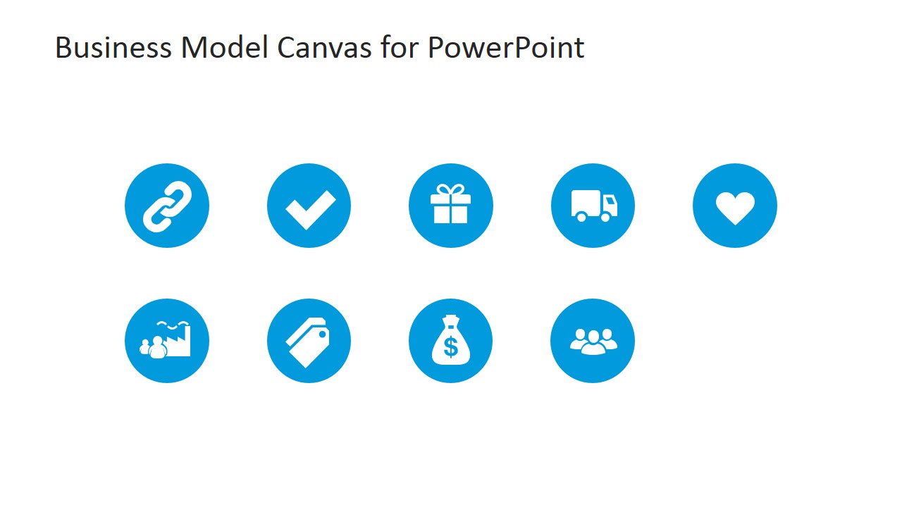 Business Model Canvas Clipart Icons