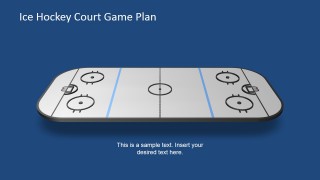 3-Dimentional Ice Hockey Court for PowerPoint