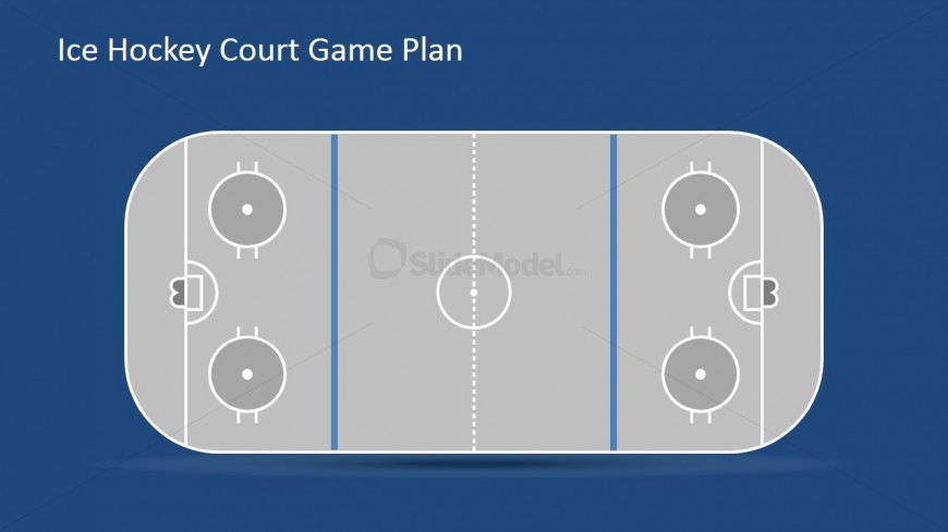 Flat Court with Goal Posts