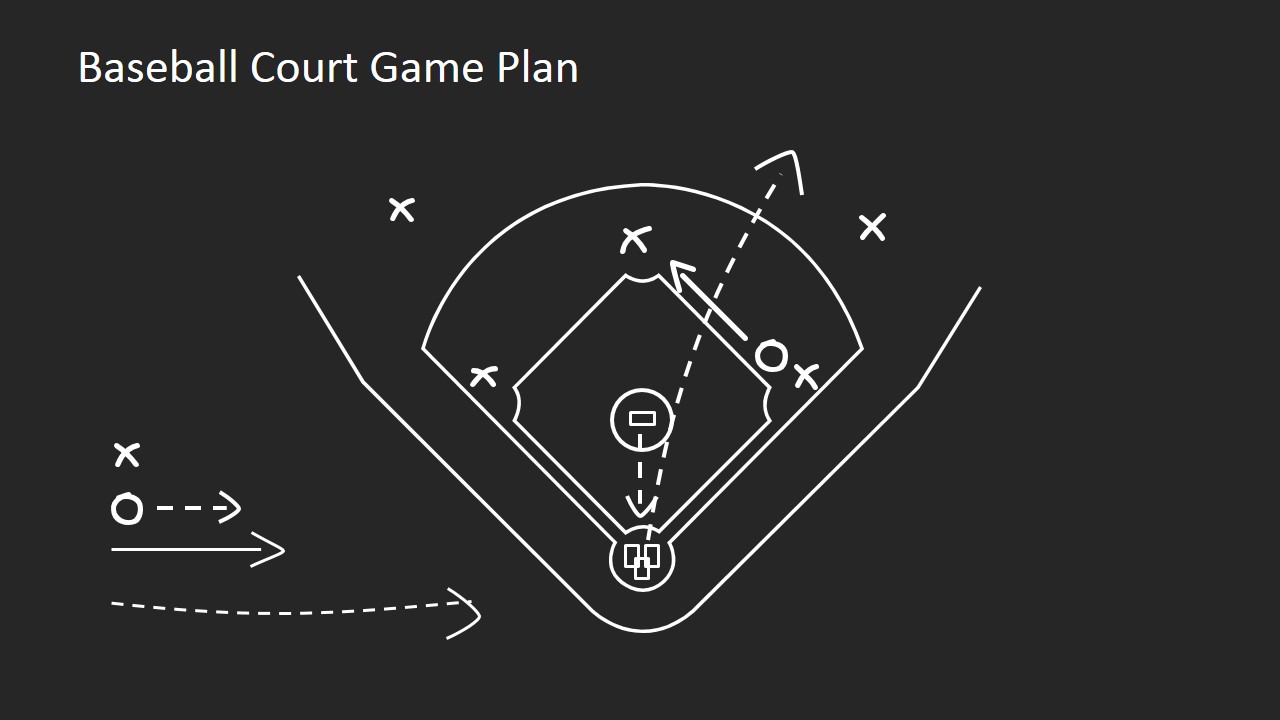 Court Game Plan PowerPoint Template SlideModel