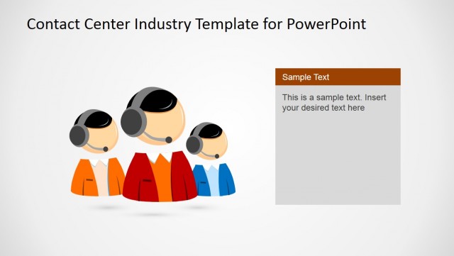 Contact Center Teamwork Template for PowerPoint - SlideModel