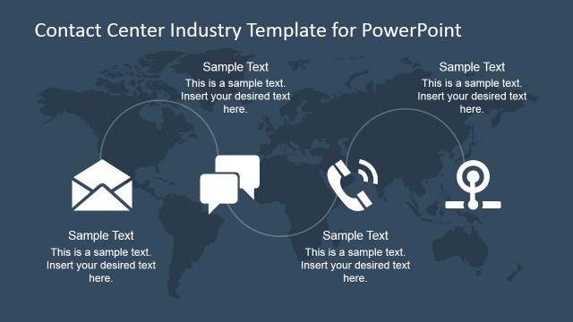 PowerPoint Template for Worldwide Technology for Business Communication