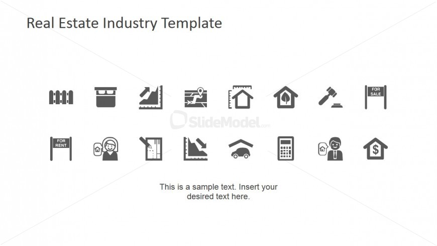 PowerPoint Icons featuring Real Estate Industry