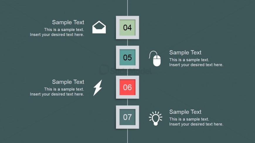 Clean Professional Slide Design Steps 4 to 7