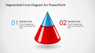 2 Level 3D Segmented Cone Diagram