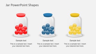 Three Jars in a Slide for PowerPoint