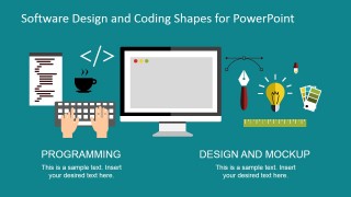 Software Web Design and Coding Clipart Shapes for PowerPoint