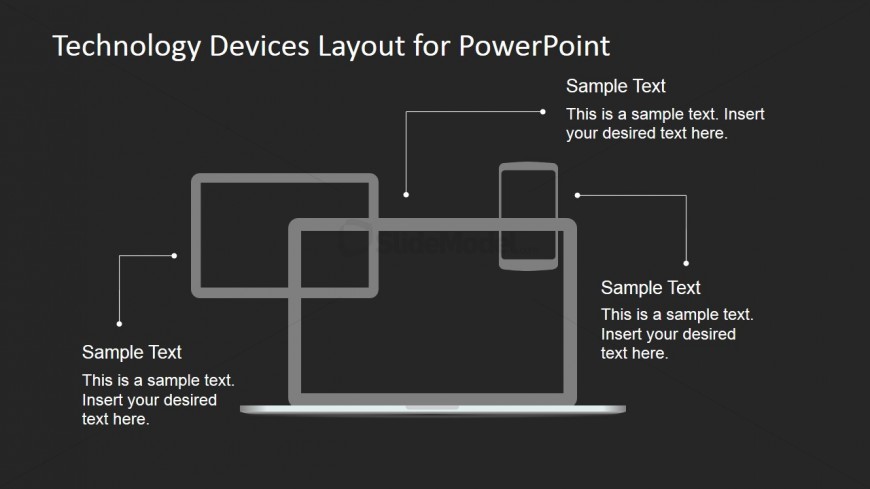 Technology Layout Design for PowerPoint - Dark Background