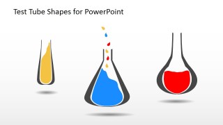 3 Colorful Test Tubes for PowerPoint