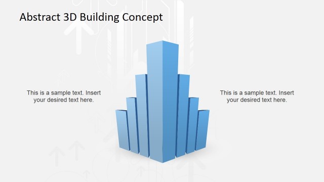 Abstract 3D Building Concept Idea for PowerPoint