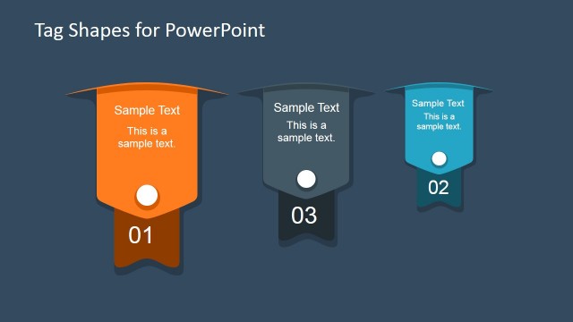 Three Steps Modern Premium Tags for Marketing Banners