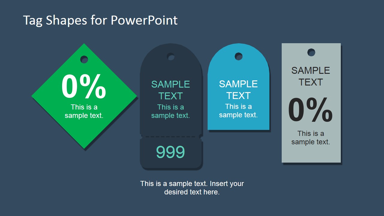 PowerPoint Template for Infographic Tags