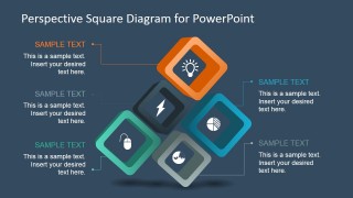 5 Steps Square Diagram Design for PowerPoint