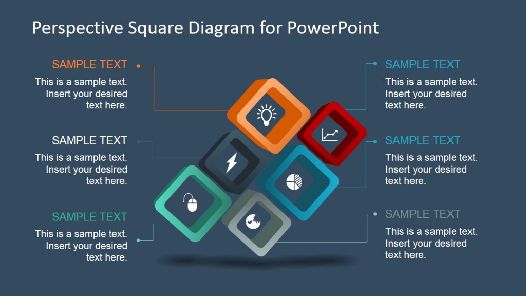 6 Steps Square Diagram Design for PowerPoint - SlideModel