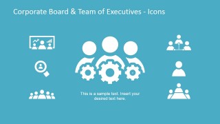 Corporate Board and Team of Executives Icons