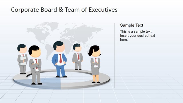 Business Directors Chain of Command Clip Art Image