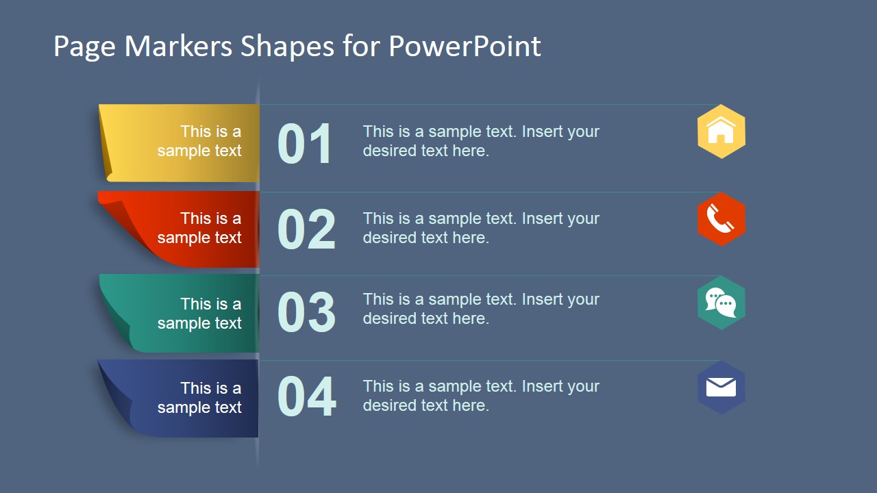 PowerPoint Shapes Featuring Paper Markers