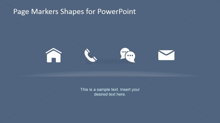 Slide with PowerPoint Icons to Decorate Paper Markers