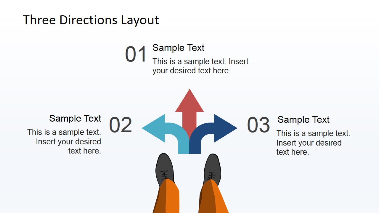 three-directions-powerpoint-theme-slidemodel