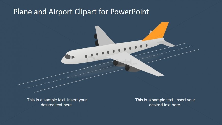 airplane taking off clipart