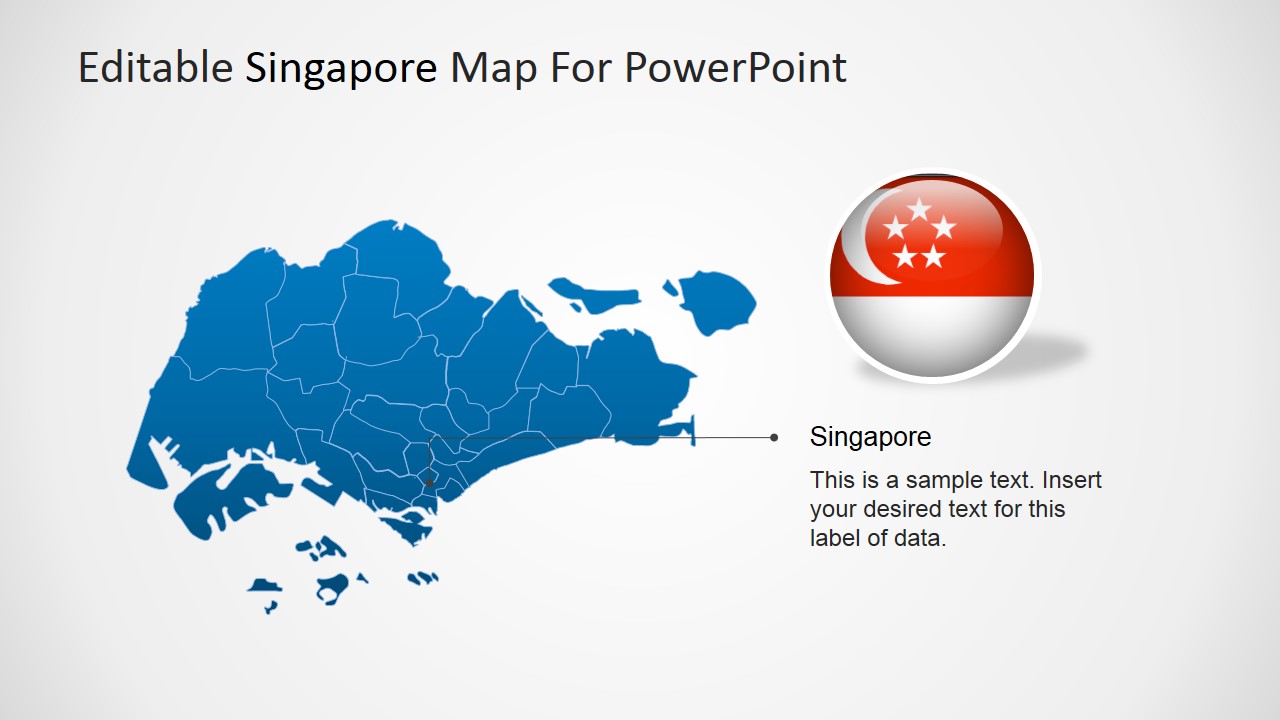 Editable Singapore PowerPoint Map - SlideModel