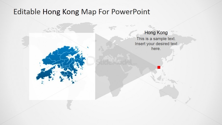 Hong Kong PowerPoint Map Extracted View