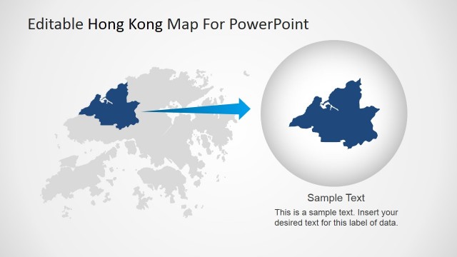 Hong Kong Map Highlighting Northwestern Area