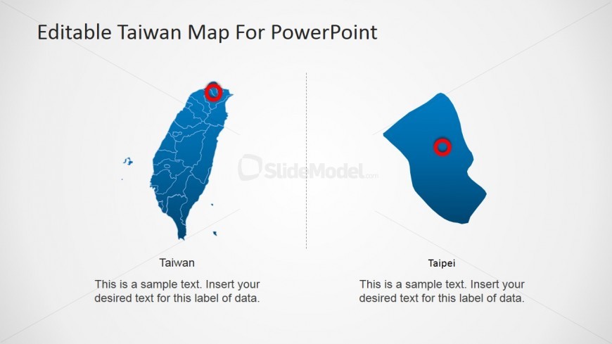 Magnified Clipart of Taipei, Taiwan