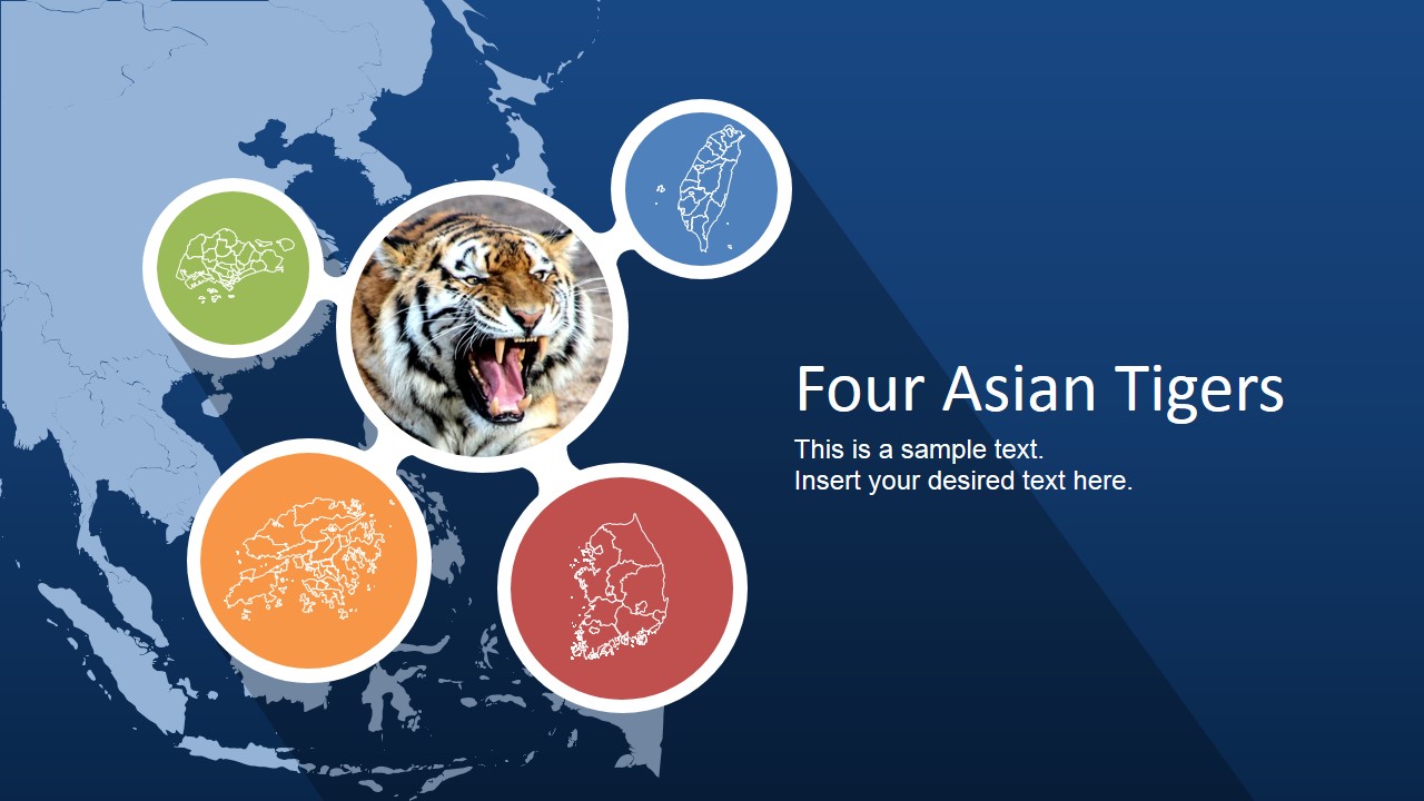 PowerPoint Slide Cover of Four Asian Tigers