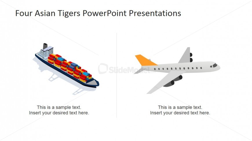 Trade and Logistics PowerPoint Shapes