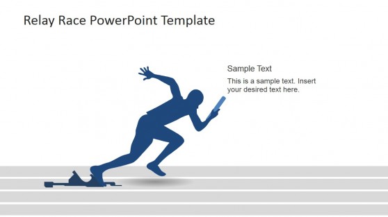 Runner Starting the Race PowerPoint Scene