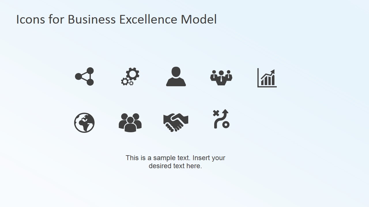 Clip Art Icons for Business Excellence PowerPoint Model (EFQM)