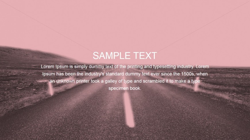 Highway to Horizon Scene with Text Placeholder