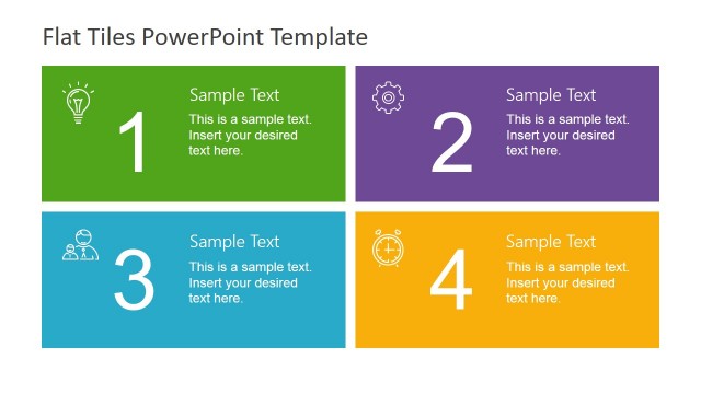 Four Quadrants Flat Tiles