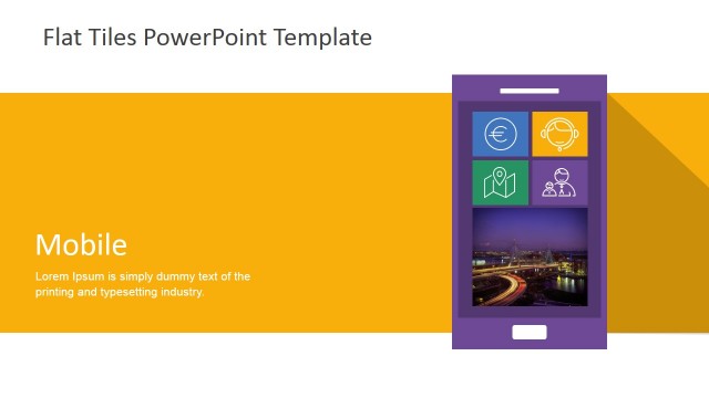 Mobile Phone Tiles Layout for PowerPoint