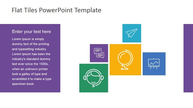 Left Pane and Stairs Tiles Layout for PowerPoint