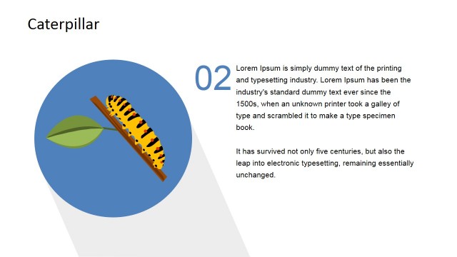 Caterpillar Business Metaphor PowerPoint