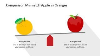 Material Design Orange and Apple Clipart Compared in Flat Scale