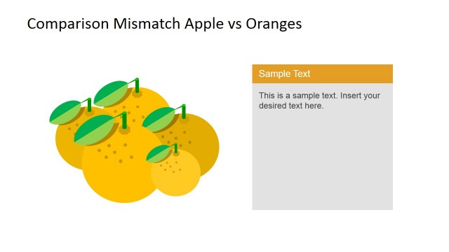 Oranges Clipart Descriptive PowerPoint Slide