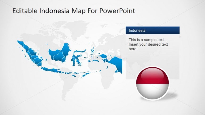 PowerPoint World Map Background and Indonesia