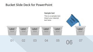 Buckets Clipart Diagram for PowerPoint